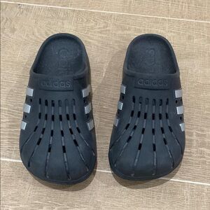 Adidas Kids Black Slip-On Shoes